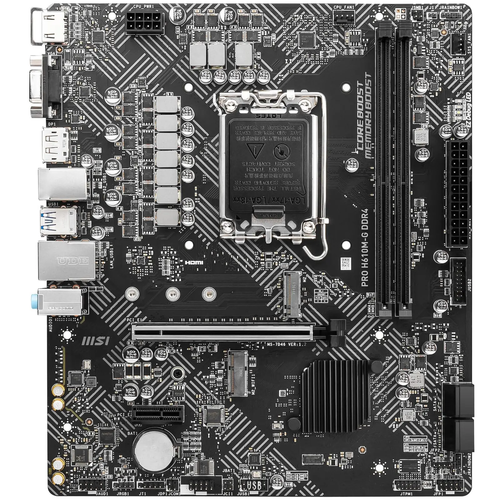 MSI PRO H610M-G DDR4