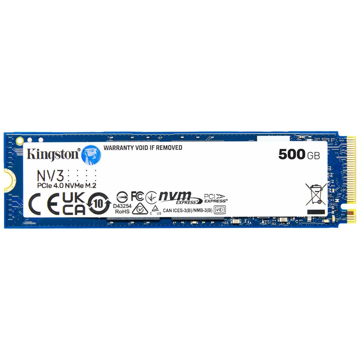 SSD Kingston NV3 500GB M.2 NVMe Gen 4