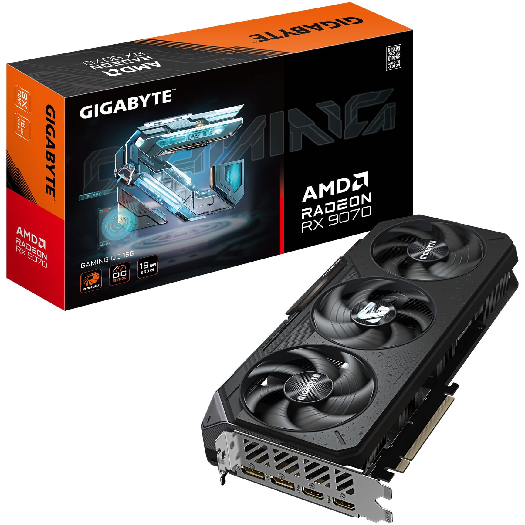 Gigabyte Radeon RX 9070 Gaming 16GB GDDR6 OC