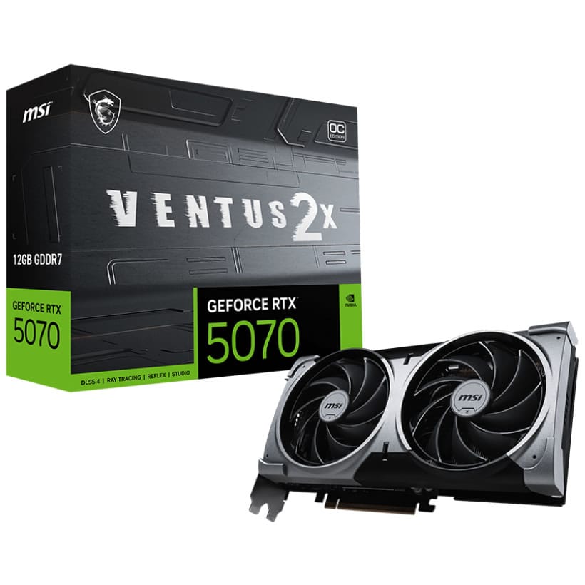 MSI GeForce RTX 5070 Ventus 2X 12GB GDDR7 OC