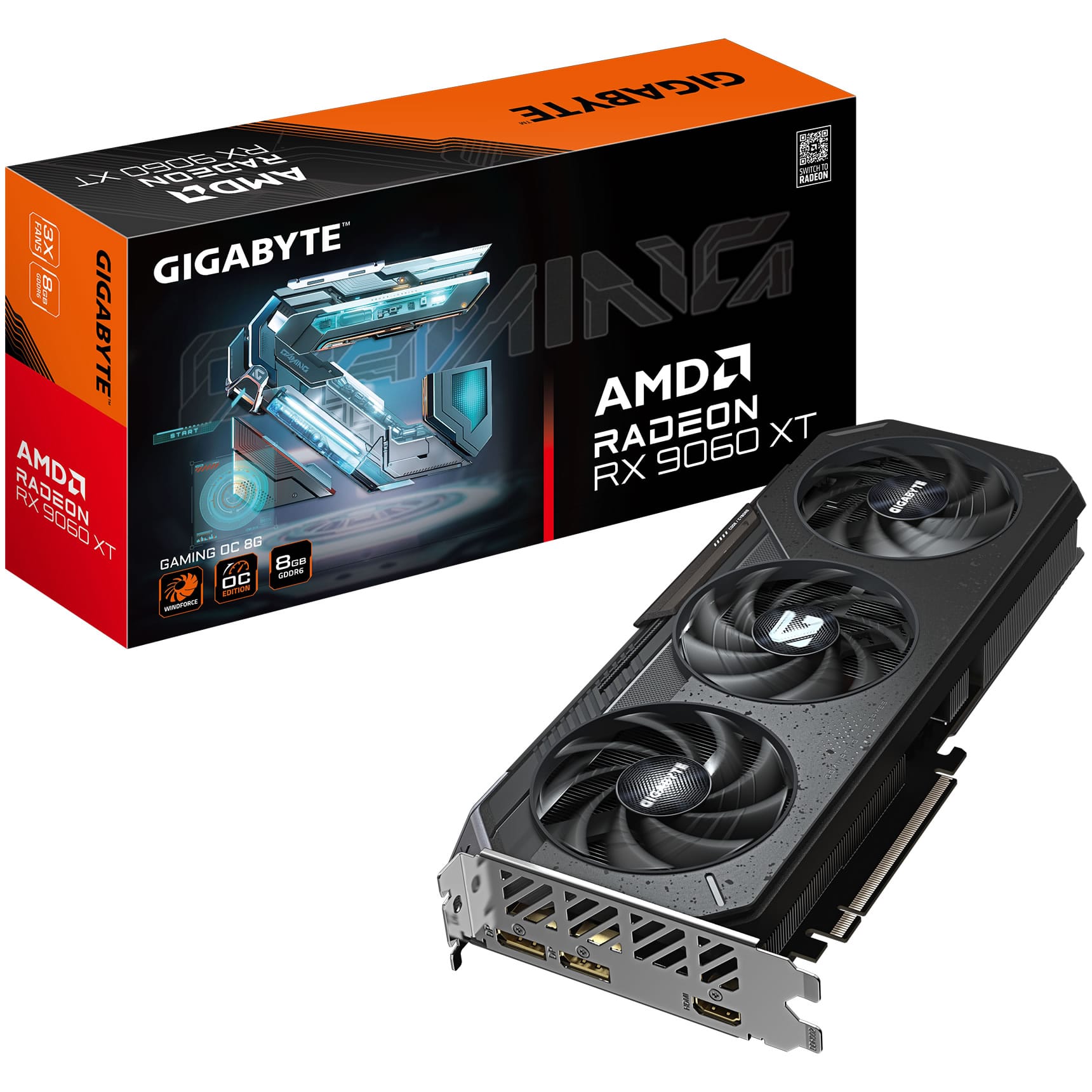 Gigabyte Radeon RX 9060 XT Gaming 8GB GDDR6 OC
