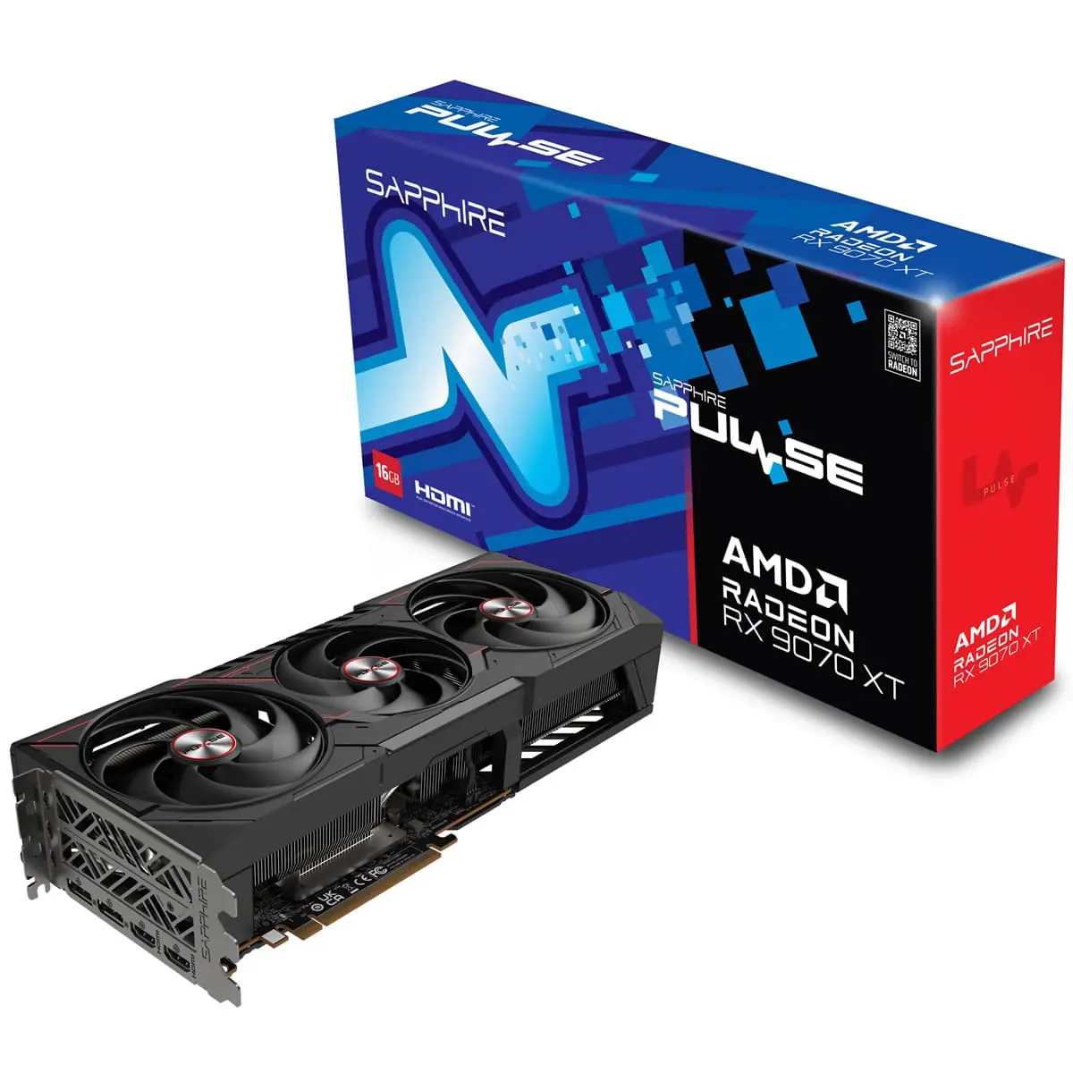 Sapphire Radeon RX 9070 XT Pulse 16GB GDDR6 Sapphire Radeon RX 9070 XT Pulse 16GB GDDR6