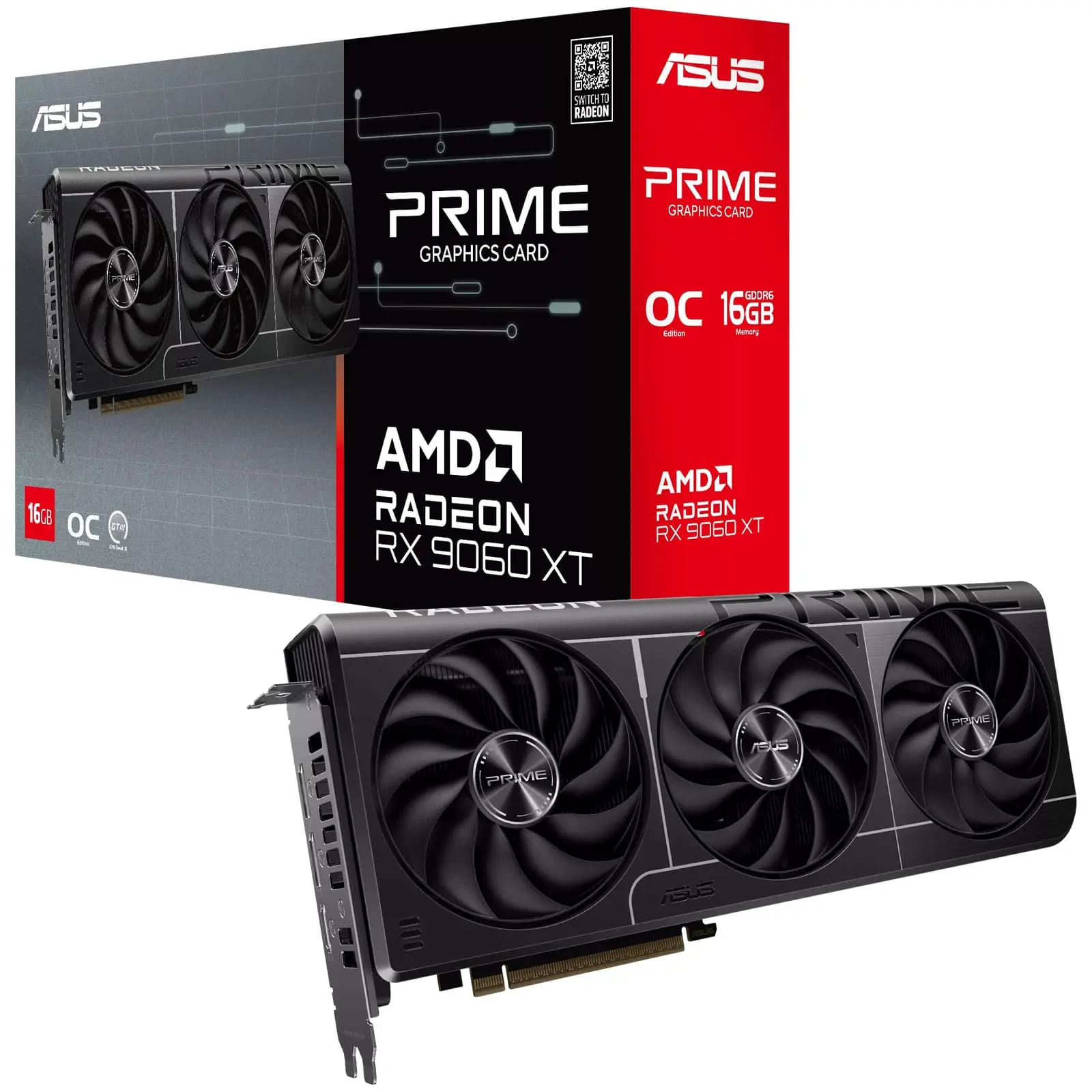 Asus Prime Radeon RX 9060 XT 16GB GDDR6 OC