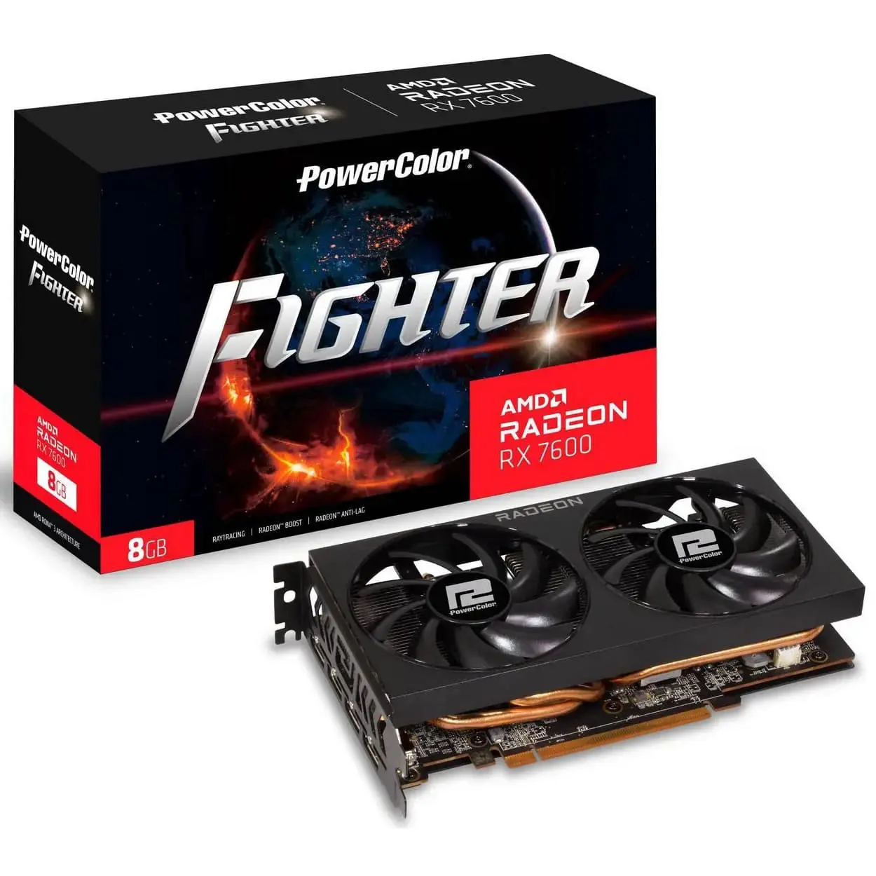 PowerColor Fighter Radeon RX 7600 8GB GDDR6 PowerColor Fighter Radeon RX 7600 8GB GDDR6