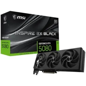 MSI GeForce RTX 5080 Inspire 3X 16GB OC Black