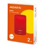 Adata HV300 Rojo 2TB
