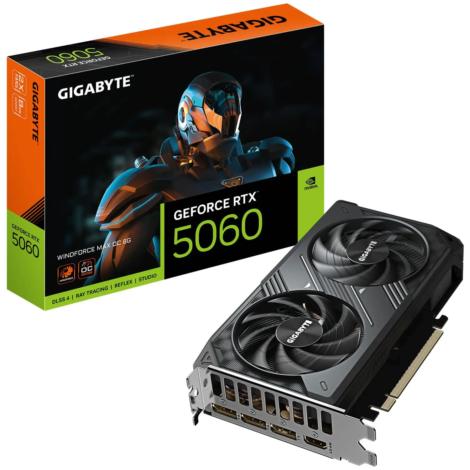 Gigabyte GeForce RTX 5060 WindForce MAX 8GB GDDR7 OC Gigabyte GeForce RTX 5060 WindForce MAX 8GB GDDR7 OC
